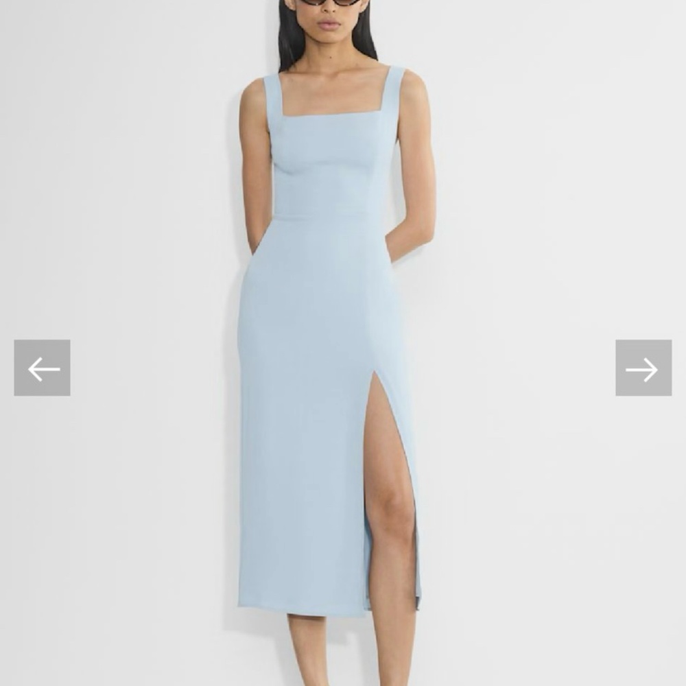 SOLD-Aritzia Babaton NWT 90’s midi slit dress for wedding guest, grad, date